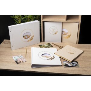Exacompta 16732E Album fotografico 60 pagine bianche Ringflower Design Bianco