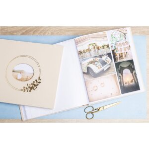 Exacompta 16733E Album fotografico 60 pagine bianche Ringflower Latte