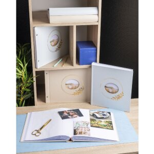 Exacompta 16733E Album fotografico 60 pagine bianche Ringflower Latte