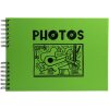 Exacompta 16784E Album fotografico con rilegatura a spirale 50 pagine nere Musicart Verde