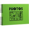 Exacompta 16784E Album fotografico con rilegatura a spirale 50 pagine nere Musicart Verde