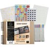 Exacompta 16802E Set Album Scrapbooking 32x22cm Scrap Addict Kraft marrone