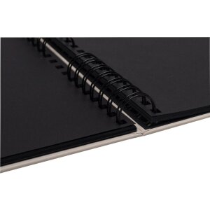 Exacompta 16825E Album fotografico con rilegatura a spirale 32x22 cm 50 pagine nere Rosa