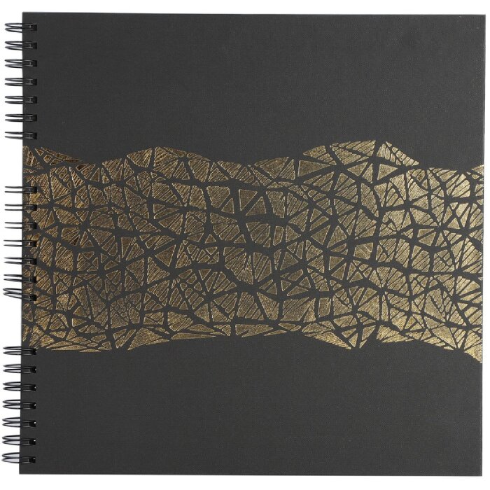 Exacompta 16981E Album fotografico a spirale ARAMY 32x32 cm 60 pagine nero