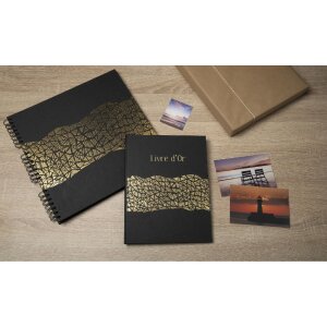 Exacompta 16981E Album fotografico a spirale ARAMY 32x32 cm 60 pagine nero