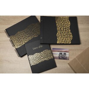 Exacompta 16981E Album fotografico a spirale ARAMY 32x32 cm 60 pagine nero