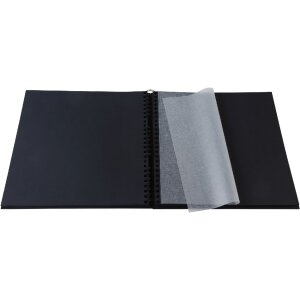Exacompta 16981E Album fotografico a spirale ARAMY 32x32 cm 60 pagine nero