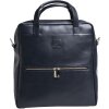 Exacompta 17237E Zaino per laptop Lady Exactive in pelle 33x35x16 cm blu navy