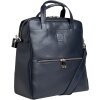 Exacompta 17237E Zaino per laptop Lady Exactive in pelle 33x35x16 cm blu navy