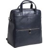 Exacompta 17237E Zaino per laptop Lady Exactive in pelle 33x35x16 cm blu navy
