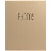 Exacompta 17602E Album fotografico con meccanismo ad anelli 60 pagine nere 32x26x4 cm Beige