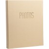 Exacompta 17602E Album fotografico con meccanismo ad anelli 60 pagine nere 32x26x4 cm Beige