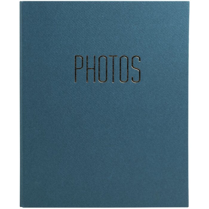 Exacompta 17603E Album fotografico meccanismo ad anelli 60 pagine nere 32x26x4cm blu-verde