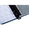 Exacompta 17603E Album fotografico meccanismo ad anelli 60 pagine nere 32x26x4cm blu-verde