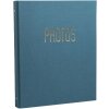Exacompta 17603E Album fotografico meccanismo ad anelli 60 pagine nere 32x26x4cm blu-verde