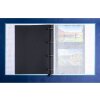 Exacompta 17603E Album fotografico meccanismo ad anelli 60 pagine nere 32x26x4cm blu-verde