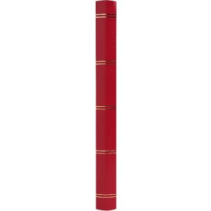 Exacompta 26143E Album per francobolli in mezza pelle 32 pagine 22,5x30,5 cm rosso