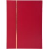 Exacompta 26143E Album per francobolli in mezza pelle 32 pagine 22,5x30,5 cm rosso