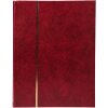 Exacompta 26143E Album per francobolli in mezza pelle 32 pagine 22,5x30,5 cm rosso