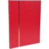 Exacompta 26143E Album per francobolli in mezza pelle 32 pagine 22,5x30,5 cm rosso