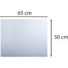 Exacompta 29630E Blocco di scrittura 50x65 cm flessibile in PVC Cristallo Trasparente