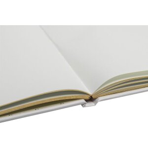 Exacompta Guestbook Ringflower White Gold trim 100 pagine 27x22 cm