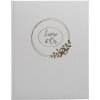 Exacompta Guestbook Ringflower White Gold trim 100 pagine 27x22 cm
