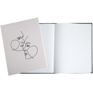Exacompta 47689E Libro degli ospiti 100 pagine argento 27x22cm avorio