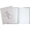 Exacompta 47689E Libro degli ospiti 100 pagine argento 27x22cm avorio