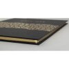 Libro degli ospiti Exacompta ARAMY 27x22 cm 100 pagine bordo oro nero