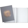Exacompta 47984E Libro degli ospiti 100 pagine Oro Ellisse Grigio 27x22 cm