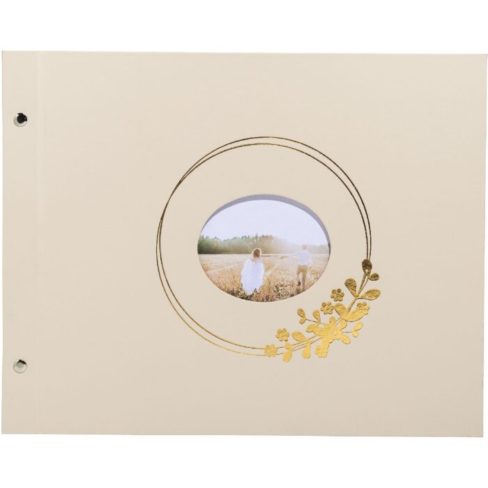 Exacompta 60233E Album a vite 40 pagine bianche Ringflower Latte