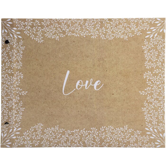 Exacompta 60234E Album a vite 40 pagine bianco formato 37x29cm motivo KRAFT