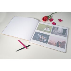 Exacompta 60234E Album a vite 40 pagine bianco formato 37x29cm motivo KRAFT