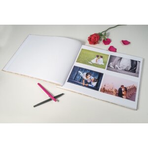 Exacompta 60234E Album a vite 40 pagine bianco formato 37x29cm motivo KRAFT