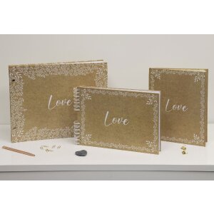 Exacompta 60234E Album a vite 40 pagine bianco formato 37x29cm motivo KRAFT