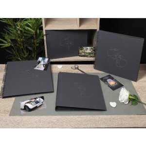 Exacompta 60248E Album a vite 40 pagine nero 37x29cm Art nero