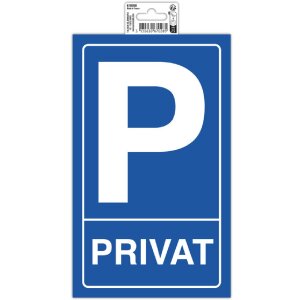 Cartello Exacompta Parcheggio privato 15x25 cm PVC