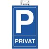 Cartello Exacompta Parcheggio privato 15x25 cm PVC