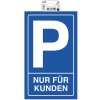 Cartello Exacompta per parcheggio clienti 15x25 cm PVC