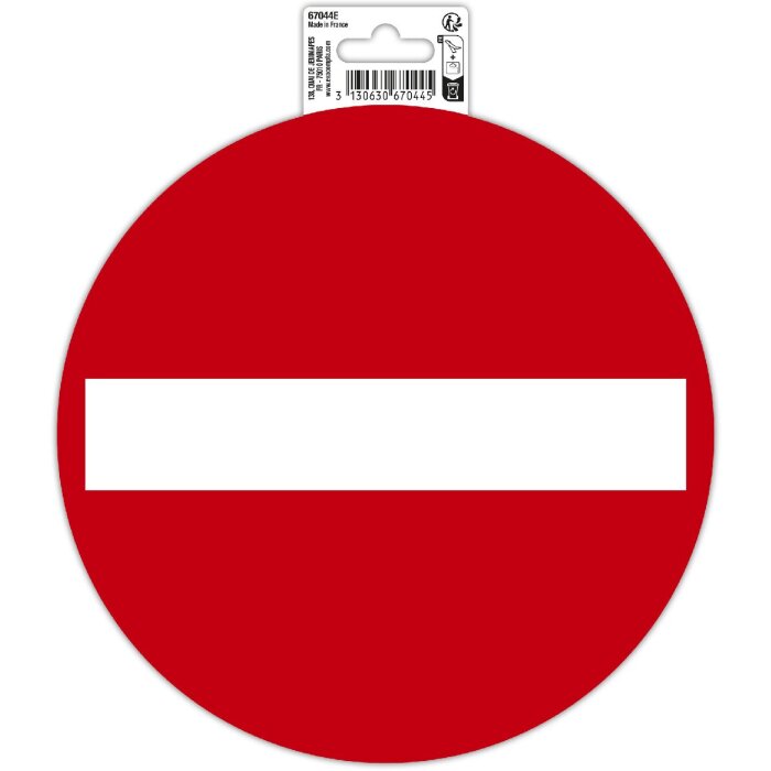 Cartello Exacompta Direzione vietata 20 cm