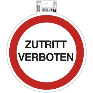 Cartello di divieto di accesso 20 cm PVC