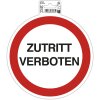Cartello di divieto di accesso 20 cm PVC