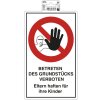 Cartello divieto di accesso 15x25cm PVC