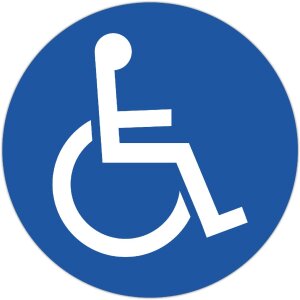 Cartello di parcheggio per persone con...