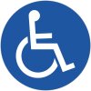 Cartello di parcheggio per persone con disabilità/passaporto per disabili gravi