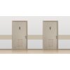 Cartello informativo Exacompta autoadesivo in alluminio verticale uomo 16,5x4,4cm