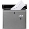 Exacompta 67185E Cartello informativo autoadesivo in alluminio numero 5 grigio 2,5x4,4 cm