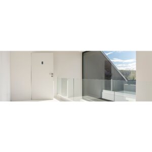 Exacompta 67186E Cartello informativo autoadesivo numero 6 2,5x4,4cm alluminio look