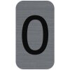 Exacompta 67190E Cartello informativo autoadesivo 2,5x4,4 cm Look alluminio grigio